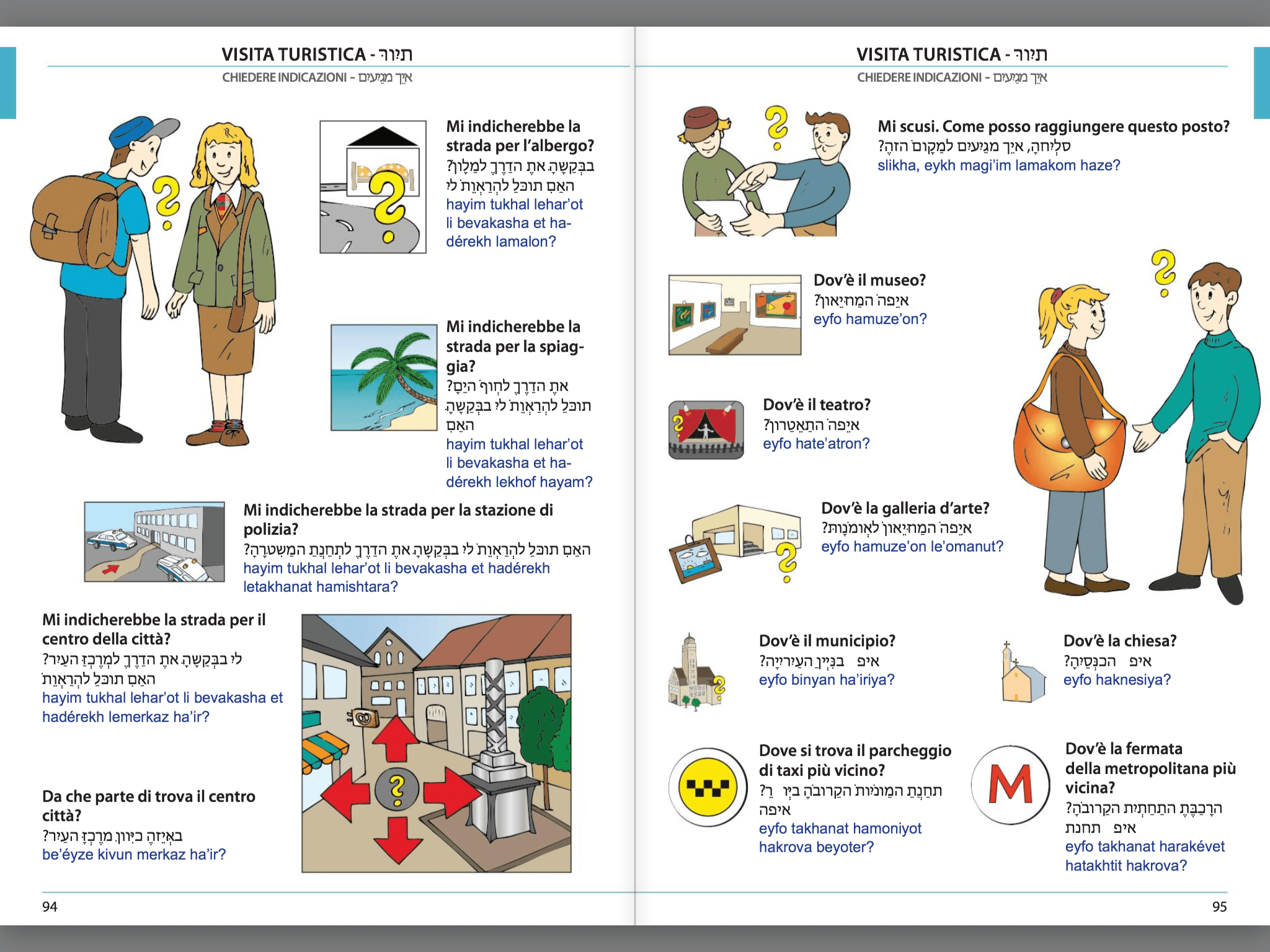 Manuale di conversazione illustrato Italiano-Ebraico
