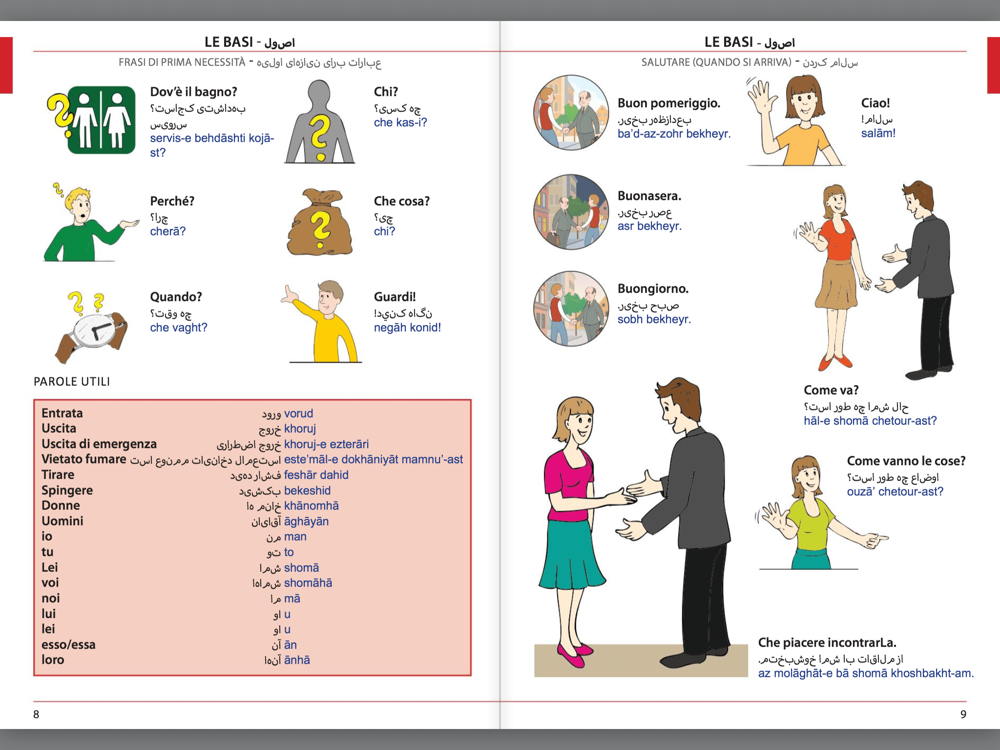 Manuale di conversazione illustrato Italiano-Farsi